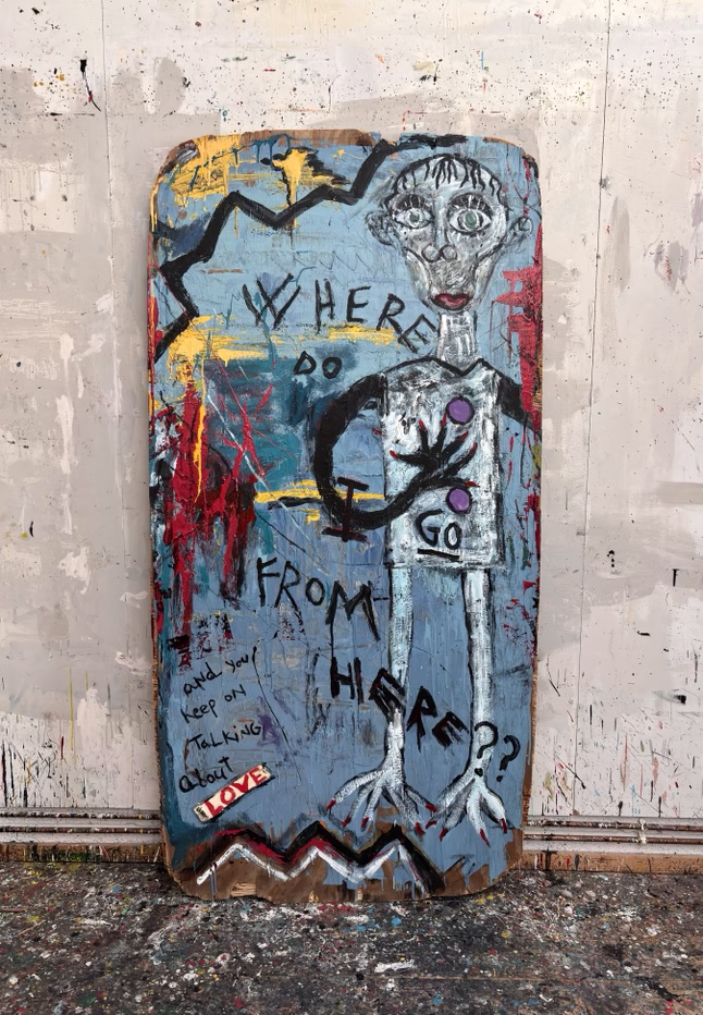 Let’s Talk About Love painting by artist Siro Carraro